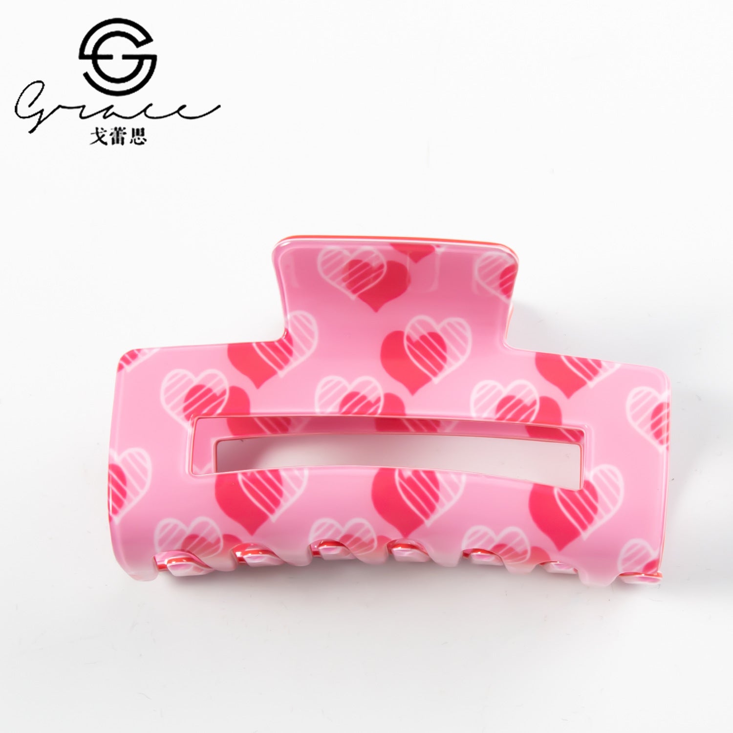 Wholesale Valentine's Day Square Hair Clips